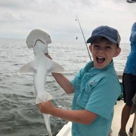 a person holding a fish in the water